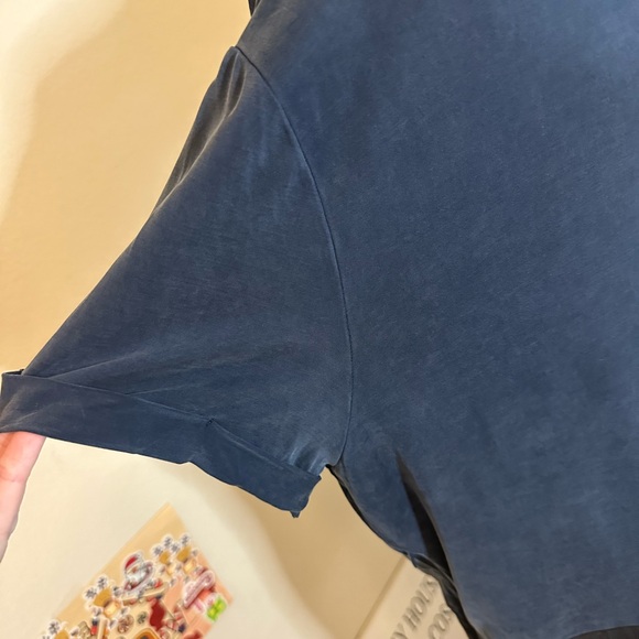 Dolan Nordstrom Left Coast Horizon Colorblock V-Neck Dress XL Blue Black - Picture 4 of 5